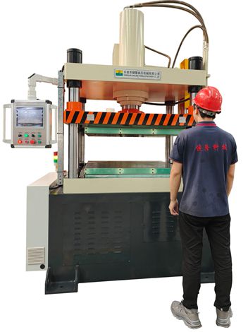 100吨伺服碳纤维四柱热压机